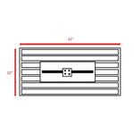 ZUN 25" H x 42" W Steel Outdoor Fire Pit Table with Lid B120P199398