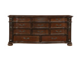 Classic Traditional 1pc Dresser of 11 Drawers Cherry Finish Formal Bedroom Furniture Carving Wood B011P168487