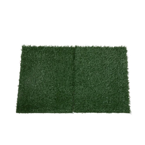 ZUN 2PCS Realistic Artificial Grass Rug for Pet Potty Training, Synthetic Dog Pee Grass Turf Patch W2181P155562