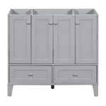 ZUN 36'' Bathroom without Countertop,Solid Wood Frame Bathroom Storage Cabinet Only, Freestanding WF317177AAE