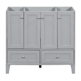 ZUN 36'' Bathroom without Countertop,Solid Wood Frame Bathroom Storage Cabinet Only, Freestanding WF317177AAE