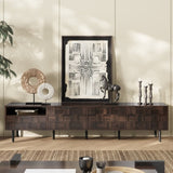 78 " Mid Century Modern TV Stand for 65 Inch TVs, TV Console with Storage Cabinets for Living Room, N710P293264Q