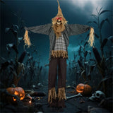 7ft Life-Size Animated Halloween Scarecrow - Sound-Activated 28912663