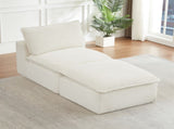 Cloud Sectional Couches for Living Room, Convertible L-Shape Couch with Ottoman W2339P400875