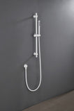SHOWERS Stainless Steel Slide Bar Grab Rail Includes Handheld Shower Head and 69-Inch Hose W1272101890