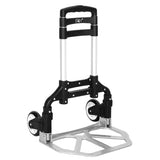 Portable Foldable Telescopic Trolley Trolley Luggage Trolle Black 05081310