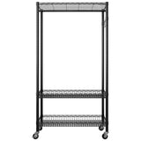 ZUN Wire Garment Rack Heavy Duty Clothes Rack,Closet Organizer Metal Garment Rack Portable Clothes 70689472