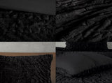Full/Queen Ruched Fur Down Alternative Comforter Set B035129366