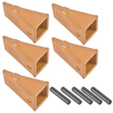 5 X156 X156S Dirt Teeth Bucket Teeth / Tooth with P156 Roll Pins Alloy Steel Fits Existing 156 83324057