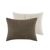 Waffle Knit Chenille Comforter Set Twin B035P294135