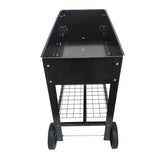 Mobile Metal Raised Garden Bed Cart with Legs, Elevated Tall Planter Box with Wheels for Outdoor 71541257