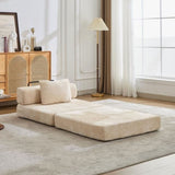 Compression Sofa,Convertible Floor Sofa Bed with Fixed-Shape Frame,Single Seater Boneless Modular 41681310
