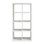 ZUN 8-Cube Organizer Storage with Opened Back Shelves,2 X 4 Cube Bookcase Book Shleves for Home, Office 02606646