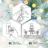 79" Inflatable Christmas Tree - Santa & Puppy Design, Built-in LEDs, Waterproof Polyester, Quick 17436753