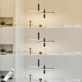 ZUN Javeriah 4 - Light Dimmable Kitchen Island Linear LED Pendant[No Bulb][Unable to ship on weekends, 95025294