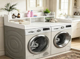 (58" Width x 28" Depth) Washer Dryer Countertop with Non-slip Pads, Laundry Wood Shelf Topper with W2641P490374