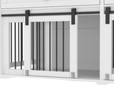 63'' Large Dog Crate Furniture for Double Dog, Wooden Dog Kennel with 2 Drawers,Divider and Sliding 39155818