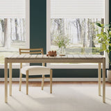 ZUN Dining Table, 68.25 "W x 33.5 "D x 30.5 "H, Light Ash 74321.00LASH