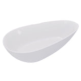 59" Freestanding Solid Surface Bathtub, Luxury Handcrafted Stone Resin Freestanding Soaking Bathtub W1573P176229