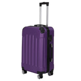 3-in-1 Portable ABS Trolley Case 20" / 24" / 28" Purple 19658160