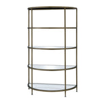 ZUN ACME Aditya Rack, Mirrored & Antique Brass Finish AC02738