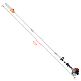 10 in 1 Multi-Functional Trimming Tool, 33CC 2-Cycle Garden Tool System with Gas Pole Saw, Hedge W46558448