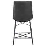 Grey Tufted Counter Height Stools B062P153526