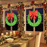 48" Pre-Lit Christmas Wreath - 200 LED Lights , IP44 12984977
