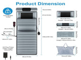 Vibration Massage Mat Neck Kneading Massager - 20 Nodes, 3 Massage Modes/Speeds, 9 42862387