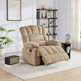 ZUN 360&deg; Rocking Swivel Rocker Recliner Chair, Oversized Recliner Chairs,Overstuffed Manual Nusery T2694P181965