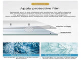 Half frameless double sliding glass shower door, SGCC certified 1/4 inch transparent tempered W2965P364895