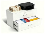 () 2-Drawer Filing Cabinet with 1 Lock Made of P2 Particleboard with Embossed 36620955