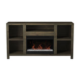 62 inch Electric Fireplace TV Stand for TVs up to 70 inches, Minimal Assembly, Barnwood Finish GL-B108P160231
