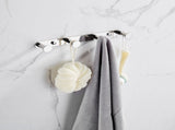 Towel Hook Bright Polishing 304 Stainless Steel Towel Robe Coat Rack Rows of Four Hooks Silver 64355933