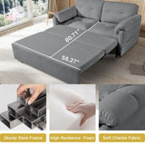 Convertible Pull Out Sofa Bed Queen Size, 3-in-1 Convertible Sleeper Couch with Thicked Cushions and W3163P269700