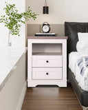 Farmhouse Nightstand , End Table, Side Table with 2 Drawers Storage Cabinet for Bedroom, Living W3151P264505