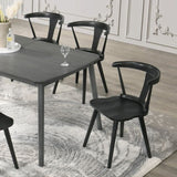 2 Pieces Set Dining Side Chair Rustic Modern Farmhouse Design Retro Design Easy to Assembly W2537P211112