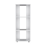 Eco 39" Tall Four-Tier Bookcase, Living Room, Storage Cabinet, Shelves White B200P253720
