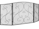 3-Panel Screen, Robust Iron Mesh Spark Guard, 48", Pre-assembled, Independent 87780074