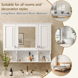 35'' x 28'' Wall Mounted Bathroom Medicine, Modern Bathroom Wall with Mirror, Mirror 91757062