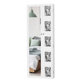 Non Full Mirror Wooden Wall Mounted Mirror Cabinet With Photo Frame, Multi-Layer And Jewelry 72460941