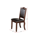 Faux Leather Upholstered Dining Chairs, Brown SR011338