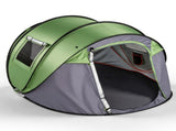 4 Person Pop Up Tent for Camping, Waterproof Instant Family Tent with Front Awning, Automatic Tent 88356143