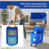 ZUN Cleaning bucket with wheels （Prohibited by WalMart） 91170396