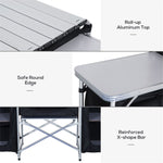 ZUN Portable Camping Table/ Dining Table （Prohibited by WalMart） 38966002