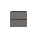 ZUN Alice-24W-102,Wall mount cabinet WITHOUT basin, Gray color, with two drawers, Pre-assembled W1865107117