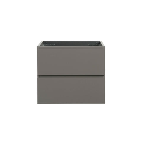 ZUN Alice-24W-102,Wall mount cabinet WITHOUT basin, Gray color, with two drawers, Pre-assembled W1865107117