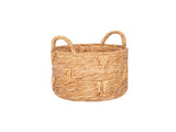 12" Round Bulrush Basket Planter 49265953