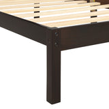 Platform Bed Frame with Headboard, Wood Slat Support, No Box Spring Needed, Queen,Espresso 12847668