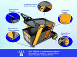 Multi-function welder trolley, MIG TIG ARC plasma cutter storage tank with 2 safety chains, portable 64948607